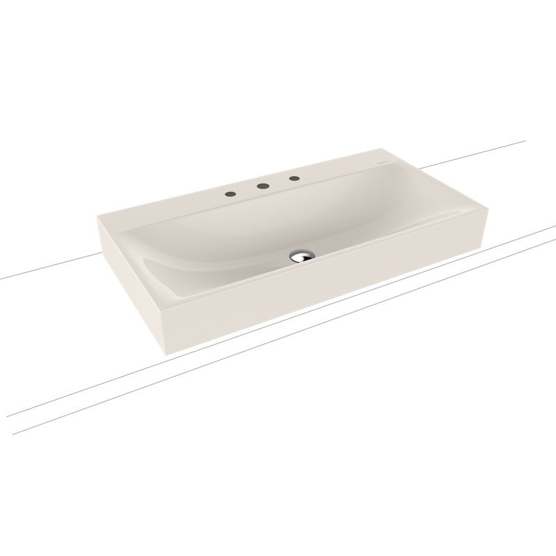 Kaldewei Pergamon Metal Rectangular Countertop Basin Bathroom Sink